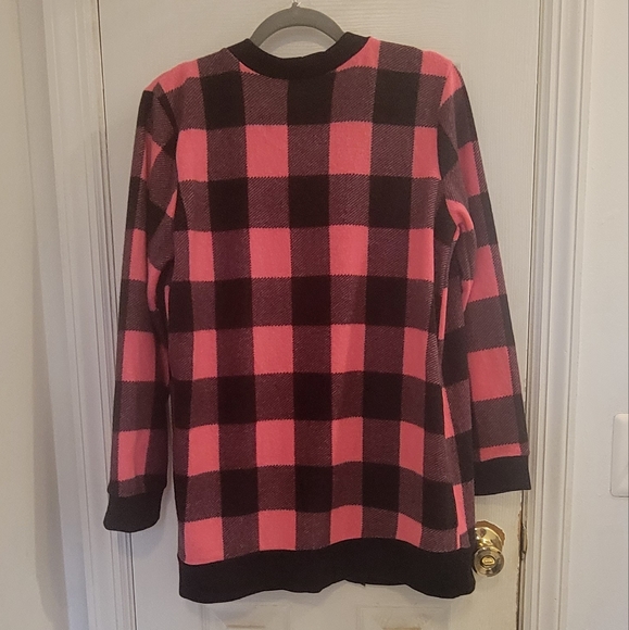 Honey Me NWOT Buffalo Plaid Sweater Large - Picture 3 of 8
